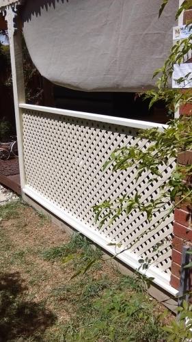 Install PVC lattice to replace rotten pine lattice Berwick