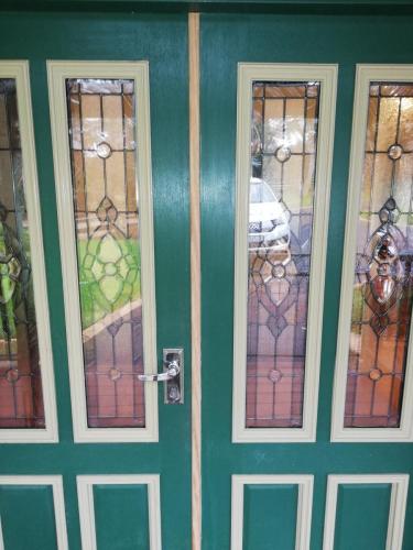 Repair double front entrance doors Harkaway