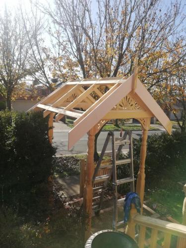 Custom Lych Gate build in progress Narre Warren South