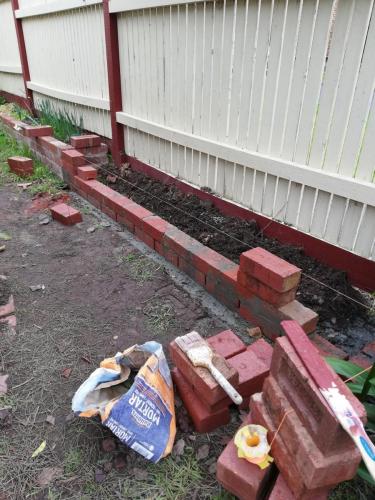 Brick planter box extension Narre Warren